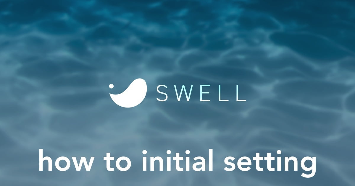 SWELLの初期設定と必須プラグインを含めて必要最小限でスタートする！手順